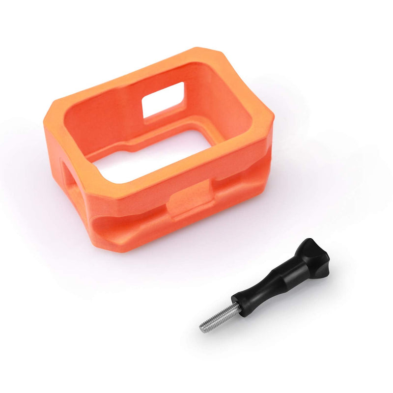  [AUSTRALIA] - Treabow Floaty for GoPro Hero 9 - Float Housing Case Cover for Camera Anti-Sink Floating Accessory - Orange