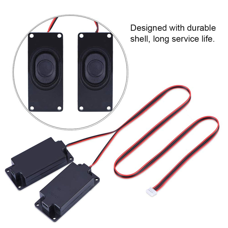  [AUSTRALIA] - PUSOKEI 1 Pair 70mm X 30mm 8ohm 5W Speaker Replacement Speakers for TV LCD Monitor PC Notebook Speakers with Louder and Clearer HiFi Sound