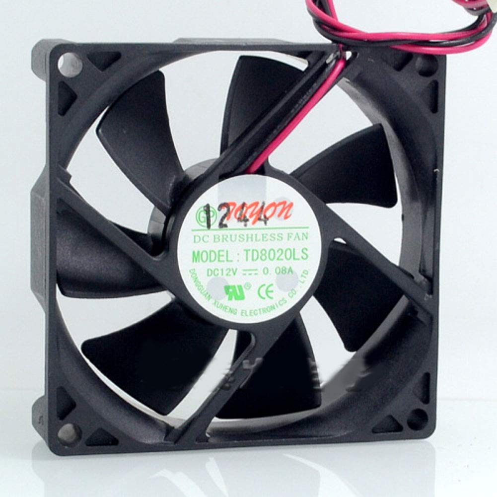  [AUSTRALIA] - TD8020LS 12V 0.08A 8CM Water Dispenser Fan 808020MM Silent Fan