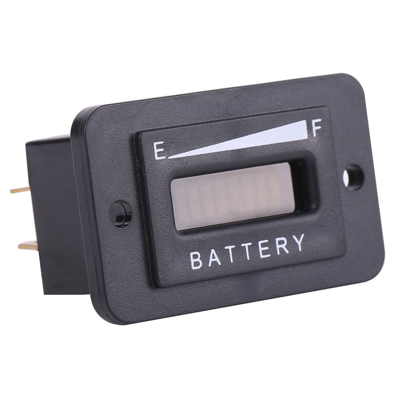LED Digital Battery Indicator Meter Gauge, 12V/24V/36V/48V LED Battery Gauge for Cart with Hour Meter(36V) - LeoForward Australia