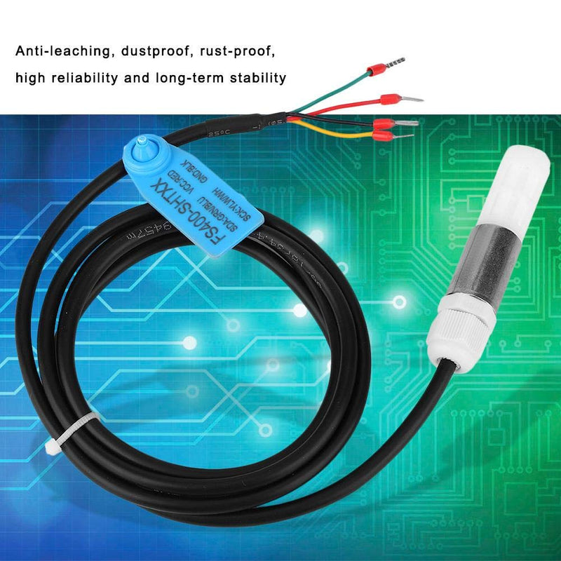  [AUSTRALIA] - Dustproof FS400-SHT3X Digital Soil Temperature Humidity Sensor Probe Made of Stainless Steel and Plastic Housing with I2C Output(SHT31) SHT31