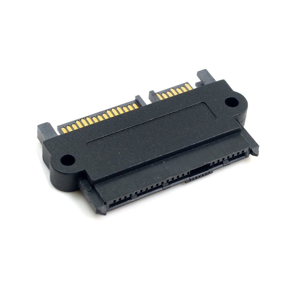  [AUSTRALIA] - CY SATA Hard Disk Drive Raid Adapter with 15 Pin 7 Pin + 15 Pin to SFF-8482 SAS 22 Pin Converter Adapter Straight