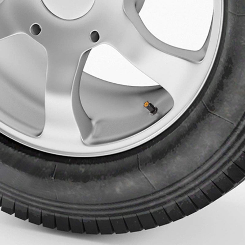 Winka 5 Pcs Aluminum Car Wheel Tire Valve Stem Rim Bolt-in Dust Cap Black - LeoForward Australia