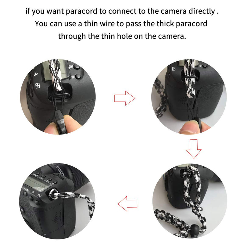  [AUSTRALIA] - Allzedream Camera Wrist Strap Paracord Bracelet Adjustable for DSLR Binocular Cell Phone (Brown) Brown