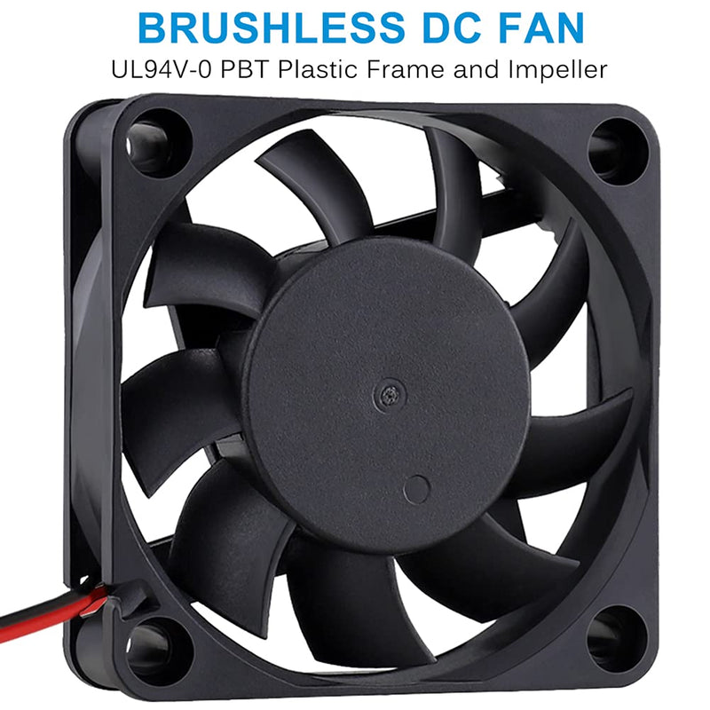  [AUSTRALIA] - GDSTIME 60mm x 60mm x 15mm 12v Brushless Dc Cooling Fan