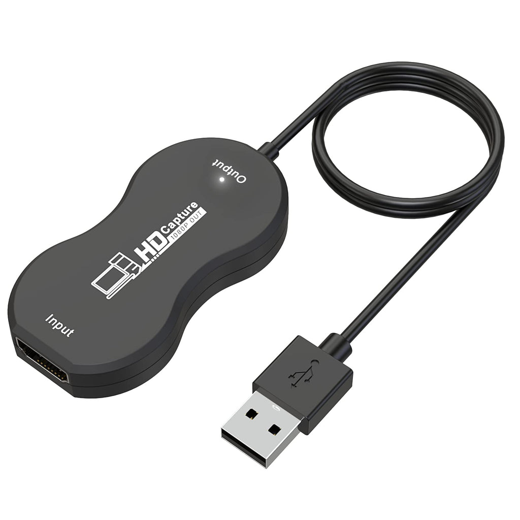  [AUSTRALIA] - Video Capture Card, KOOPAO 4K HD1080P Game Capture Adapter Cam Link USB 2.0 Capture Device Adapter for Gaming Live Streaming, Video Recorder, Broadcasting, Compatible with DSLR, PS4, Switch, Xbox