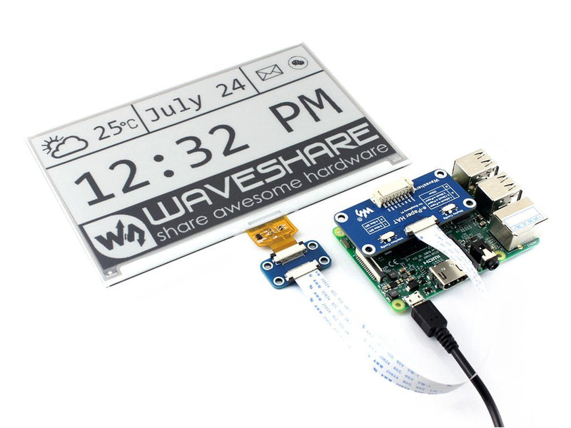  [AUSTRALIA] - Universal e-Eink Driver HAT Supports Various Waveshare SPI e-Paper Raw Display Panels for Connecting with Raspberry/Arduino/Nucleo