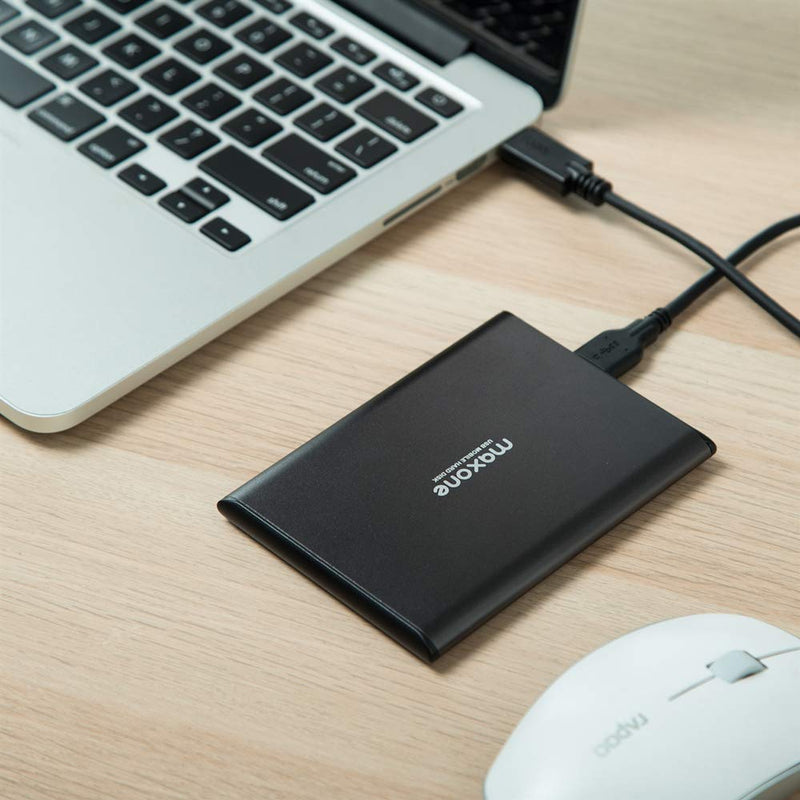  [AUSTRALIA] - Maxone 320GB Ultra Slim Portable External Hard Drive HDD USB 3.0 for PC, Laptop, Mac, PS4, Xbox one - Charcoal Grey