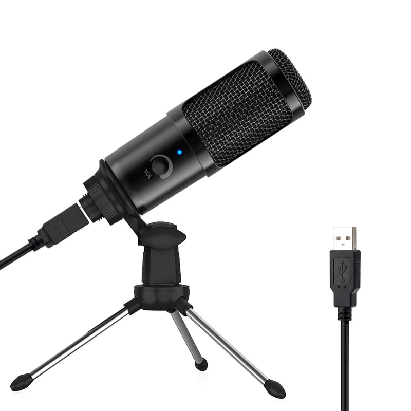  [AUSTRALIA] - USB Microphone for Computer - Metal Condenser Recording Microphone for Laptop MAC or Windows Cardioid Studio Recording Vocals, Voice Overs,Streaming Broadcast and YouTube Videos