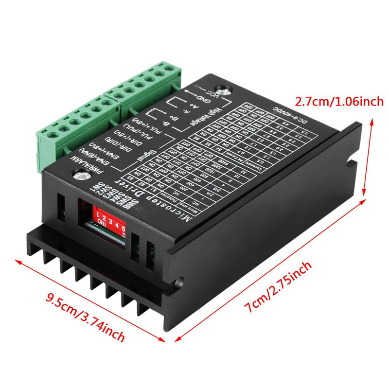  [AUSTRALIA] - TB6600 DC 9-40V 160W 0.2-5A stepper motor driver, phase hybrid hybrid stepper motor driver board stepper controller module board 32 microstep, CNC engraving machine stepper motor driver control