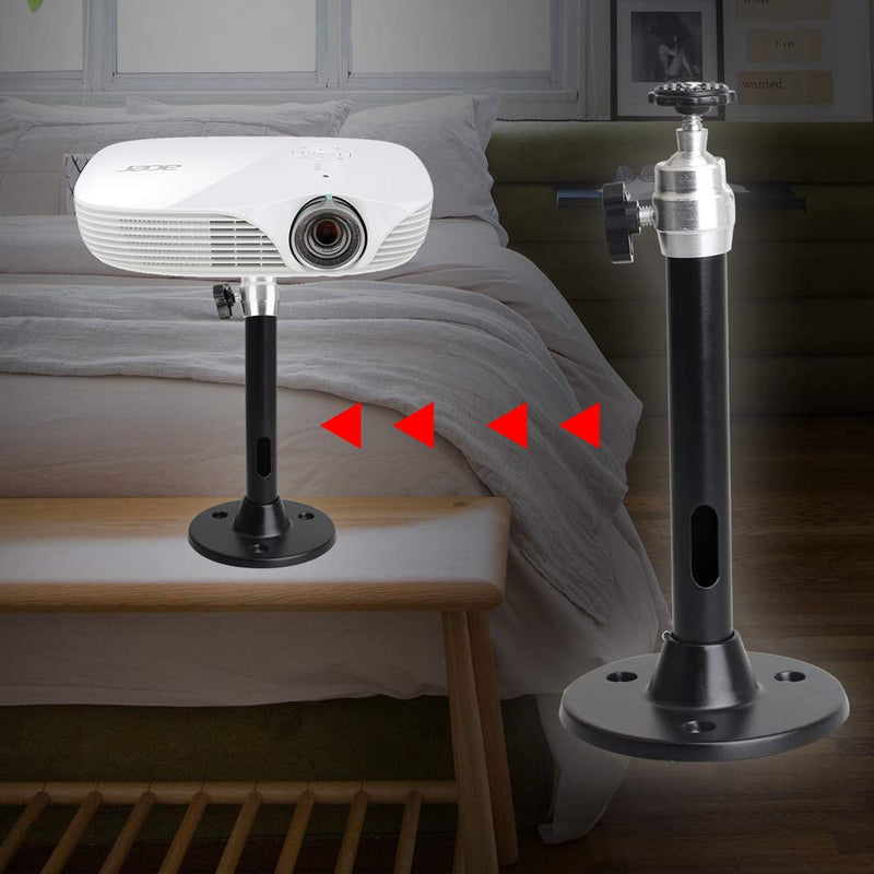  [AUSTRALIA] - YiePhiot Mini Ceiling Wall Projector Mount Stand Compatible with QKK, DR.J, DBPOWER, Anker, VANKYO, AAXA, Jinhoo, PVO, TMY, AuKing and Most Other Mini Projector (175mm, Black)