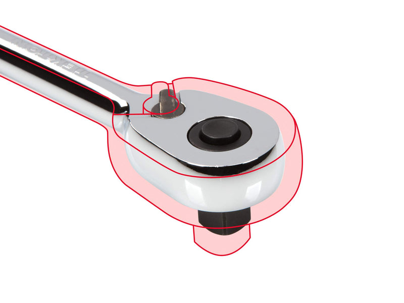  [AUSTRALIA] - TEKTON 3/8-Inch Drive x 4-1/2-Inch Quick-Release Ratchet (90T) | SRH11104 3/8 in. Drive