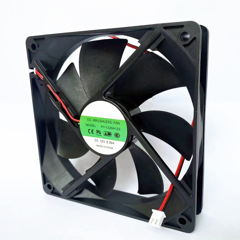  [AUSTRALIA] - for PY-1225H12S DC BRUSHLESS Fan DC12V 0.35A 12CM 2-wire/2-pin