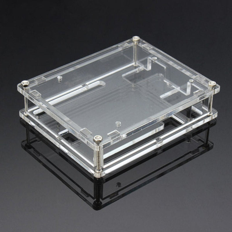  [AUSTRALIA] - DAOKI Uno R3 Case Enclosure New Transparent Gloss Acrylic Computer Box Compatible with Arduino UNO R3