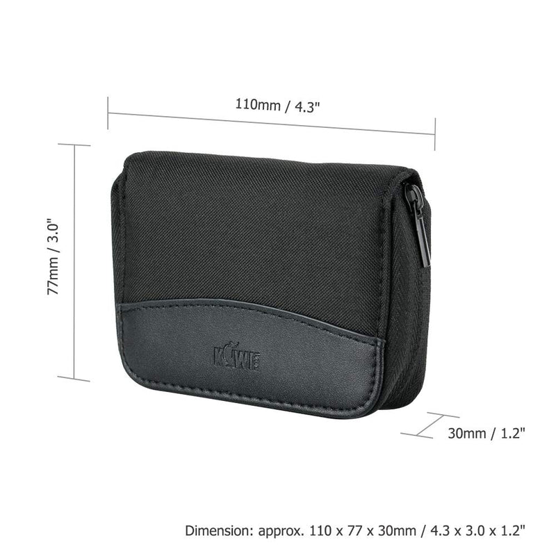  [AUSTRALIA] - 24 SD + 4 CF XQD Slots Handy Memory Card Case Pouch Wallet for SD SDXC SDHC XQD CF Compact Flash Camera Memory Card for Nintendo Switch Sony Playstation Vita Game Card Storage Carrying Holder Black for 24 SD + 4 XQD / CF - Black