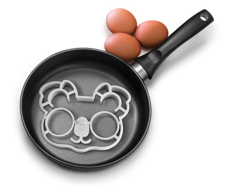  [AUSTRALIA] - FRED FUNNY SIDE UP Koala Egg Mold, Durable Silicone can Withstand temperatures, from-20F to 450F, Grey