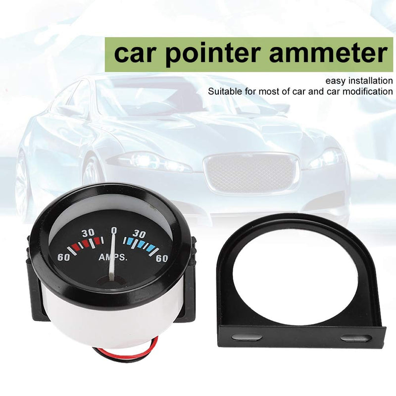  [AUSTRALIA] - Car Ammeter Voltmeter,2 inch 52mm Car Ammeter Voltmeter 60-0-60A AMP Gauge Volt Meter for Modificaton