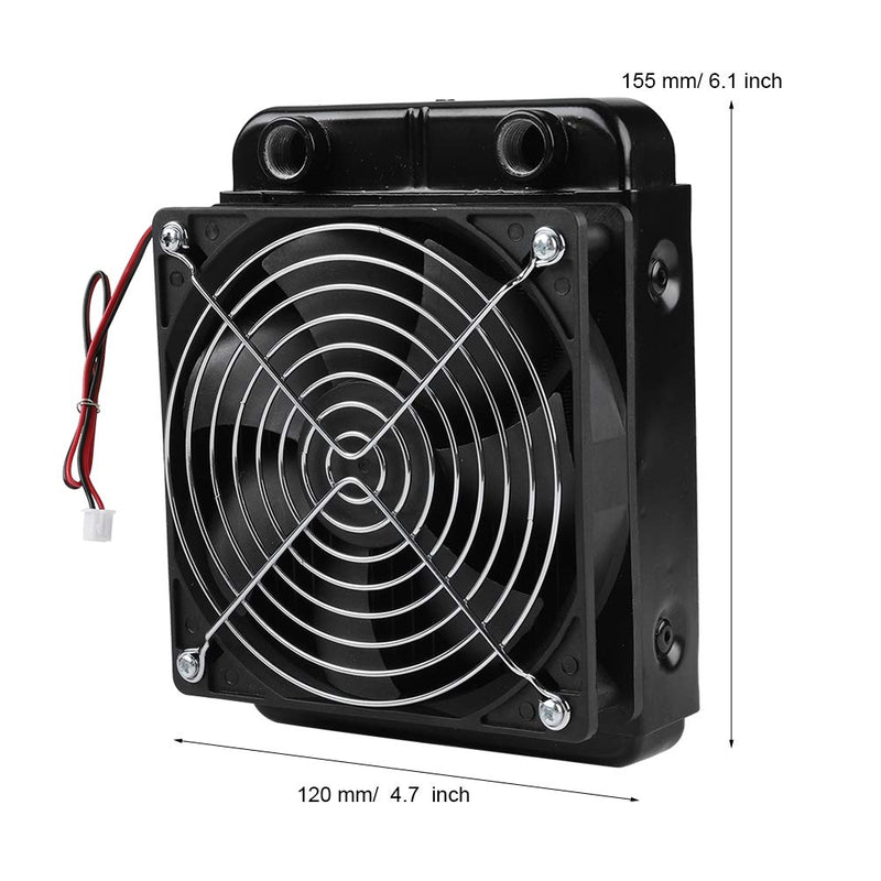  [AUSTRALIA] - CPU Radiator Fan , DC12V CPU Water Cooling Radiator G1 ,4 Thread Heat Row Radiator with Fan 18 Tubes 120 ,360mm Radiator CPU Liquid Cooler for Computer CPU Water Cooled 120mm