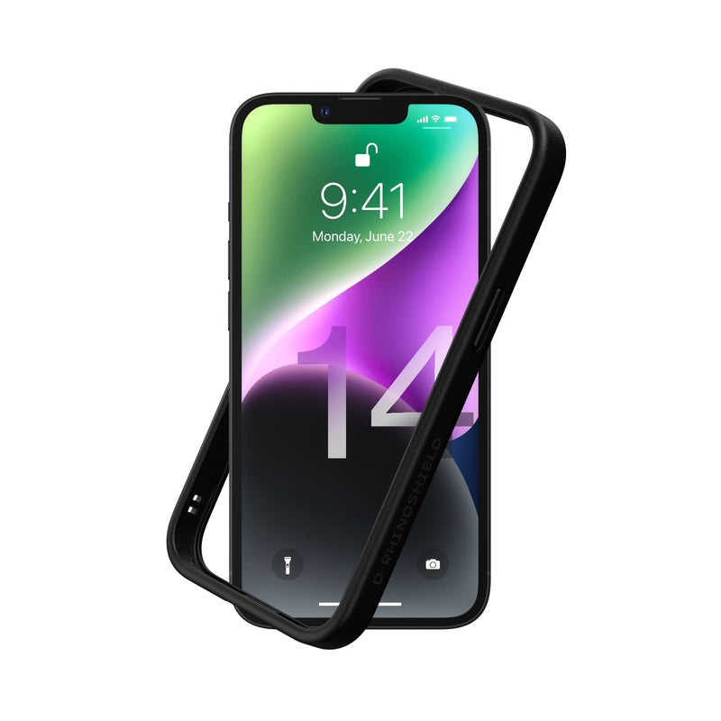  [AUSTRALIA] - RHINOSHIELD Bumper Case Compatible with [iPhone 14] | CrashGuard NX - Shock Absorbent Slim Design Protective Cover 3.5M / 11ft Drop Protection - Black iPhone 14 - Black