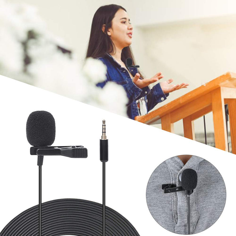  [AUSTRALIA] - Mini Lapel Mic Collar Microphone Allround Carry Mode Aps Advanced Material for Voice Chat, Speech, Conference, Interview, Etc Camera and Computer