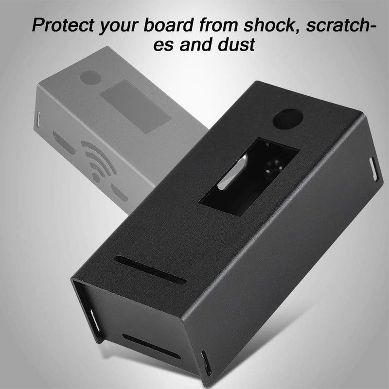  [AUSTRALIA] - Black Protective Box Case Enclosure Aluminium Alloy Box Protective Case for Raspberry Pi Zero