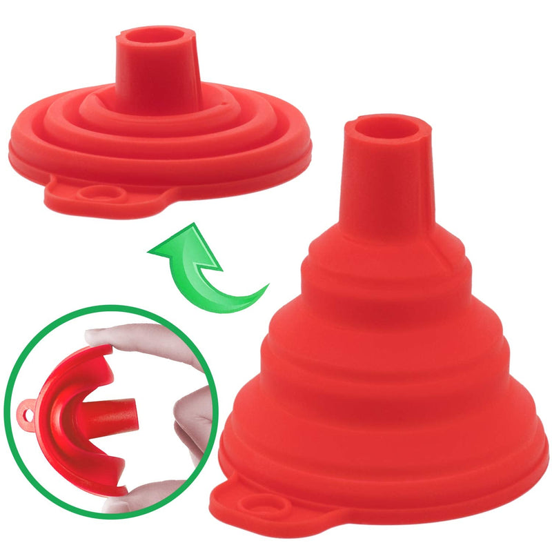  [AUSTRALIA] - OIIKI 3D Printer Resin Filter, Stainless Resin Filter Cup + Silicone Funnel + 100ml Measuring Cup Disposable for 3D Printer Red