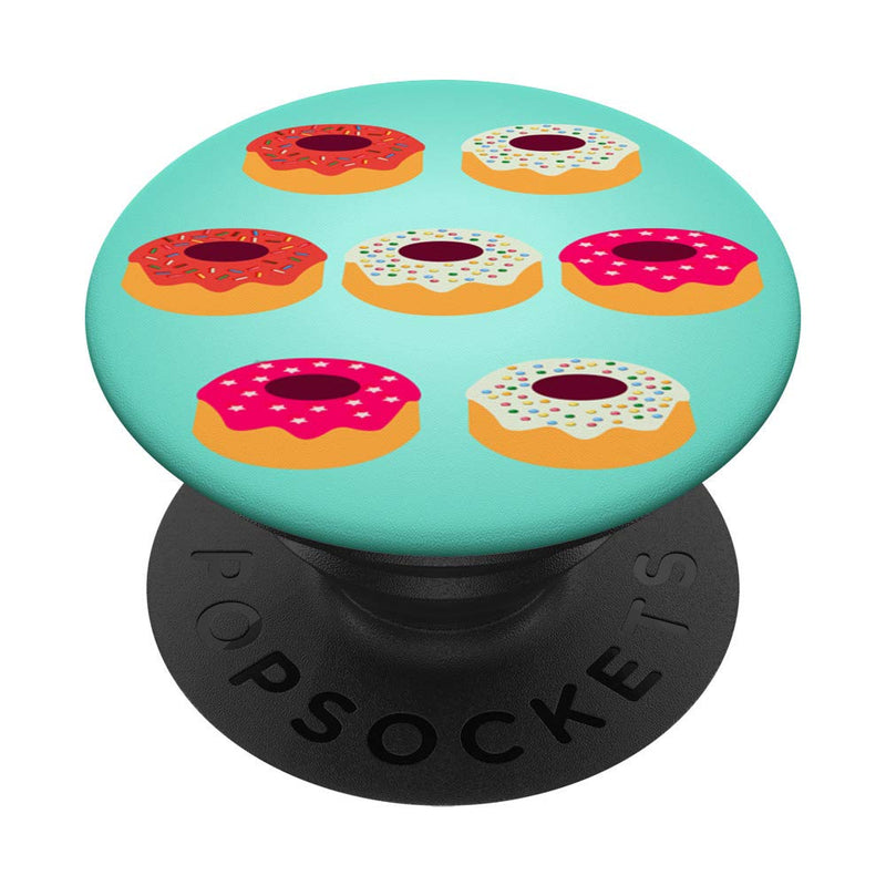  [AUSTRALIA] - Awayk Donuts Pop Phone Grip For Smartphones & Tablets PopSockets Grip and Stand for Phones and Tablets Black