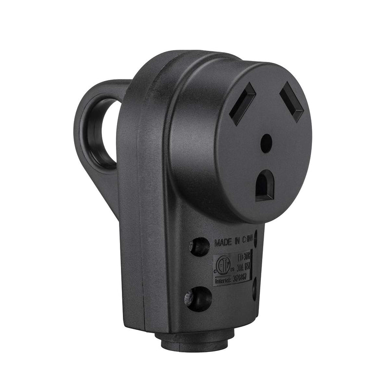  [AUSTRALIA] - Miady 30AMP RV Replacement Female Plug with Easy Unplug Design TT-30R Female Plug