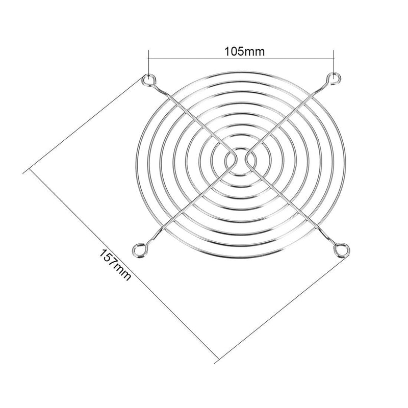  [AUSTRALIA] - uxcell Cooling Fan Grill Metal Finger Guard 157mm x 157mm for 120mm x 120mm Case Computer Pack of 10 120mmX120mm