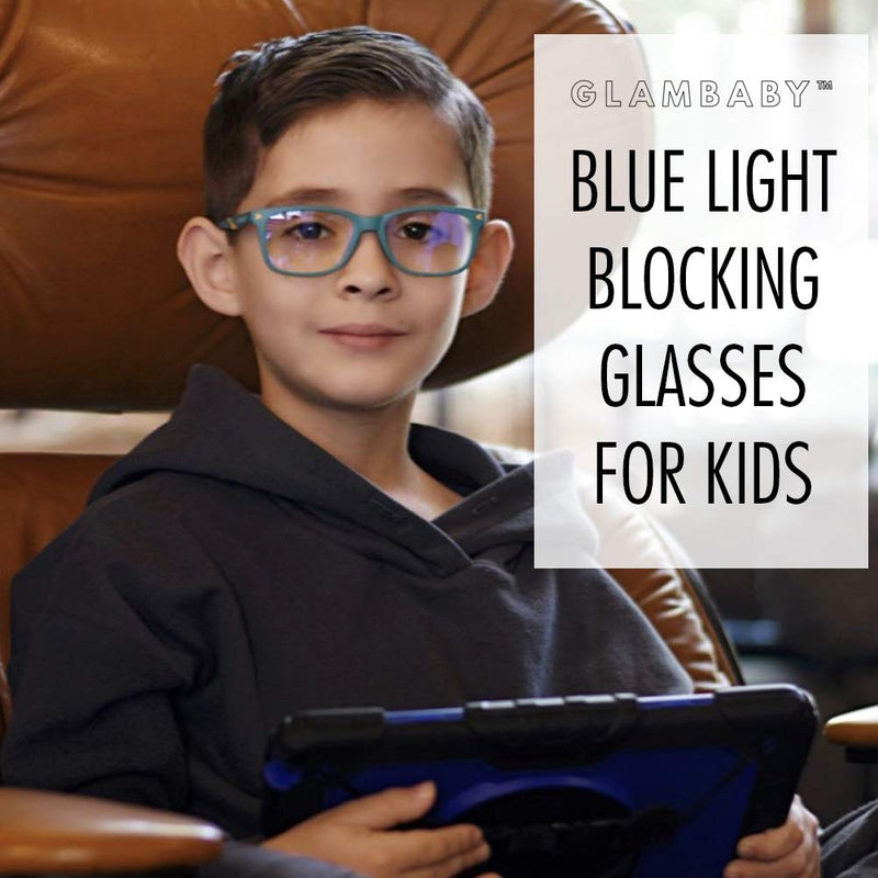  [AUSTRALIA] - GlamBaby Hayes Glasses - Blue Light Blocking Glasses for Kids - Durable Computer Glasses for Kids - Blue Light Eye Protection Glasses - Coated Protective Glasses for Kids - 48x15x125, Light Pink