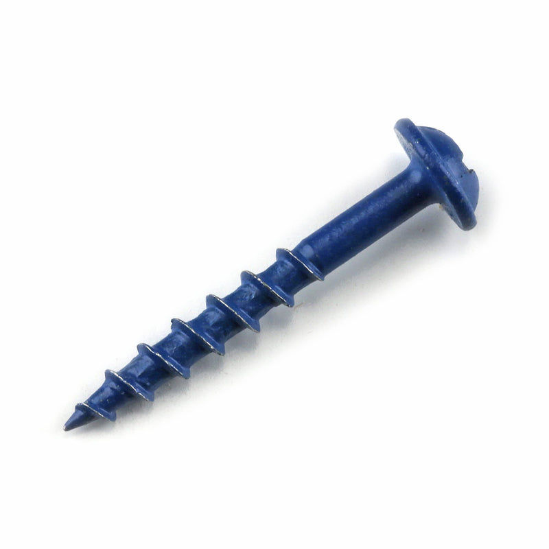  [AUSTRALIA] - Kreg SML-C125B-100 Blue-Kote Weather Resistant Pocket Screws, 1-1/4-Inch, #8 Coarse Thread, Maxi-Loc Head, (100 Count)