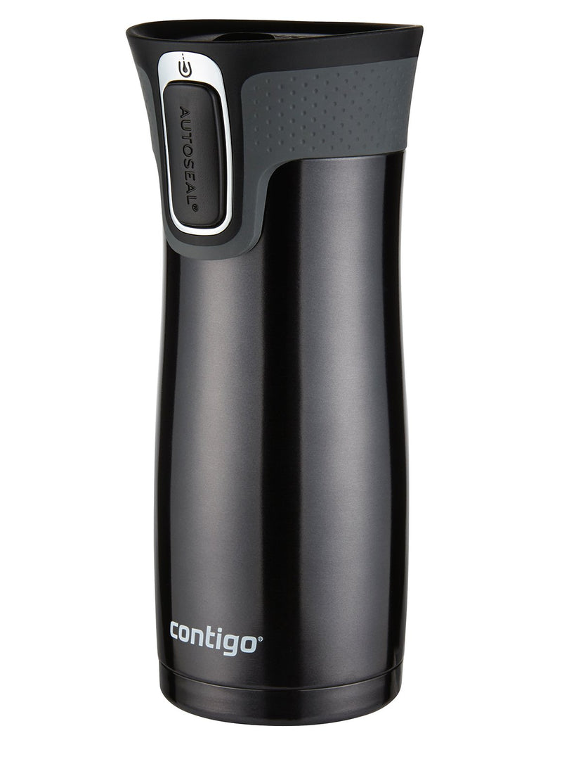  [AUSTRALIA] - Contigo Autoseal West Loop Stainless Steel Travel Mug, 16 Oz., Black Handle 16 Ounce 1