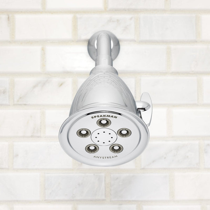  [AUSTRALIA] - Speakman, Polished Chrome S-2005-HB Hotel Anystream High Pressure Shower Head-2.5 GPM Adjustable Replacement Bathroom Showerhead 2.5 GPM