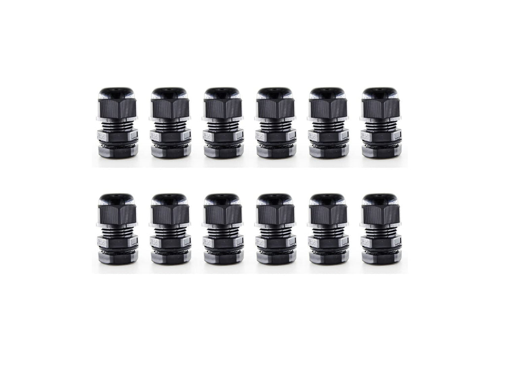  [AUSTRALIA] - TIHIL Waterproof Connector, Black, Nylon Cable Gland Kit, NPT, 5 Sizes 3/8, 1/2, 3/4, 1, 1-1/4 inch (NPT3/8) NPT3/8