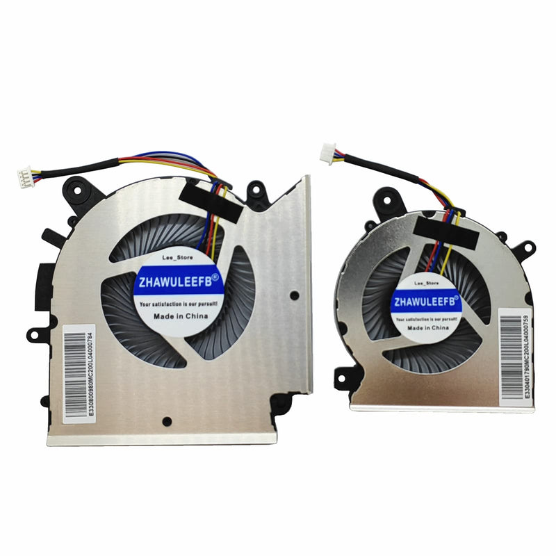  [AUSTRALIA] - ZHAWULEEFB Replacement New Laptop CPU+GPU Cooling Fan for MSI GF76 PAAD06015SL N460 DC5V 0.55A PABD08008SH N459 DC5V 1.0A