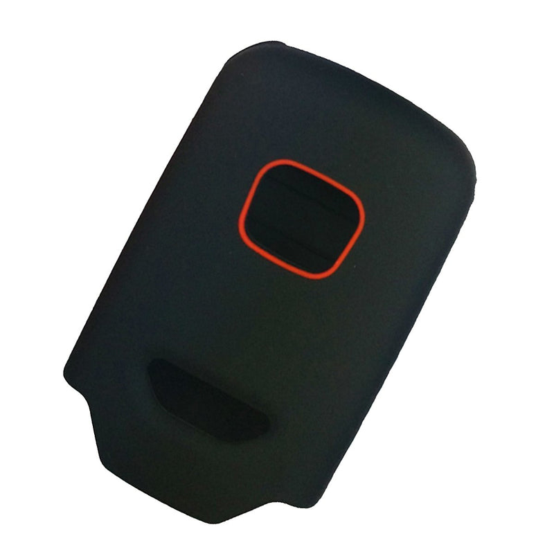  [AUSTRALIA] - 2Pcs Coolbestda Silicone Protective Key Fob Remote Cover Case Skin Jacket for 2019 2018 2017 2016 2015 Honda Accord Civic CR-V CRV Pilot EX-L Touring Premium 5 Buttons Smart Key Black 2Pcs Black