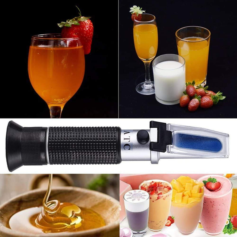 AUTOUTLET Brix Refractometer with ATC, Digital LCD Display Dual Scale 0~32% & Wort Specific Gravity 1.000~1.120 Automatic Temperature Compensation for Honey Beer Wine Fruit Juice Sugar Homebrew - LeoForward Australia