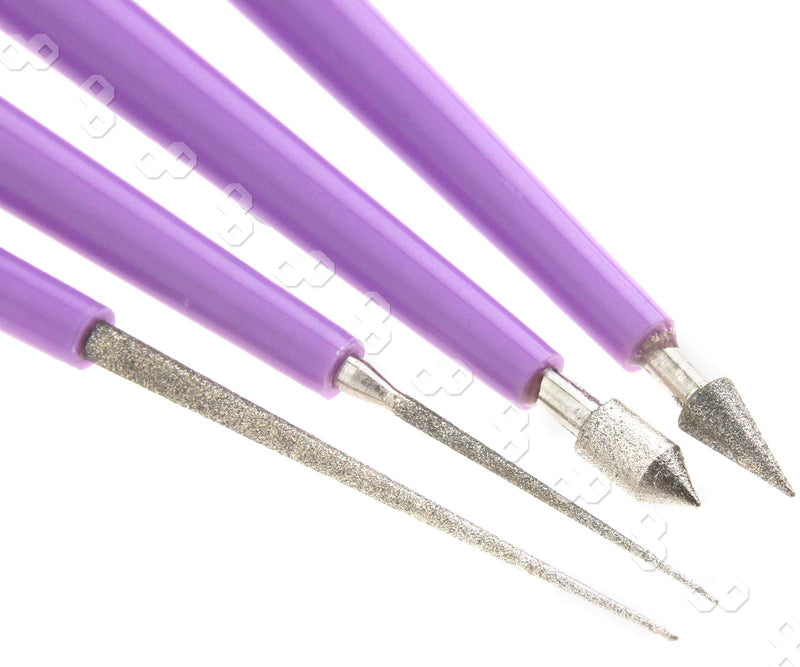  [AUSTRALIA] - YINETTECH A set of 4 diamond tips pearl reamer beading hole reamer jewelry tools