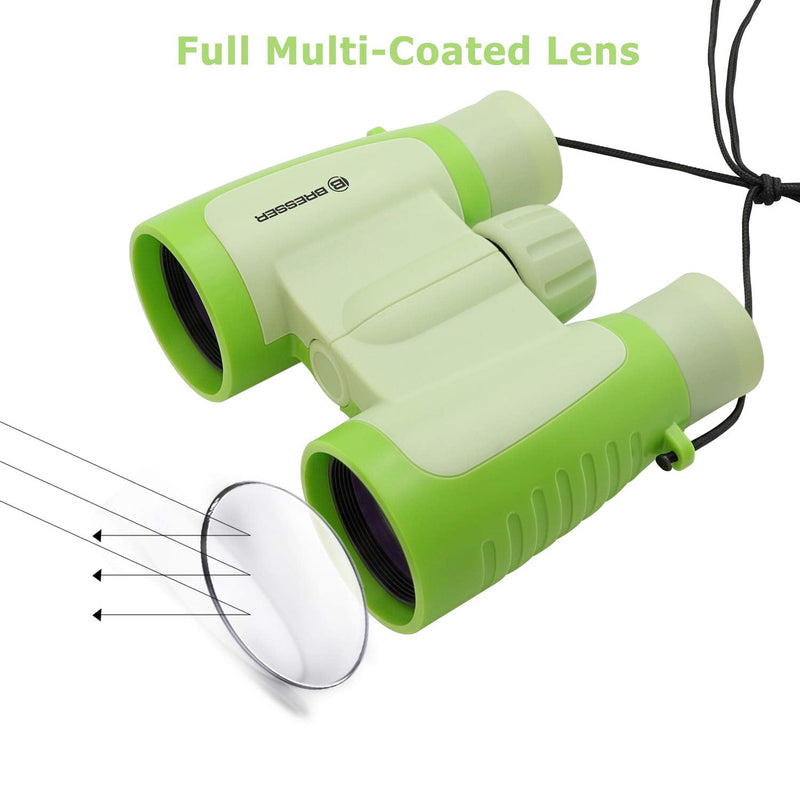  [AUSTRALIA] - BRESSER 3x30 High Resolution Kids Binoculars green