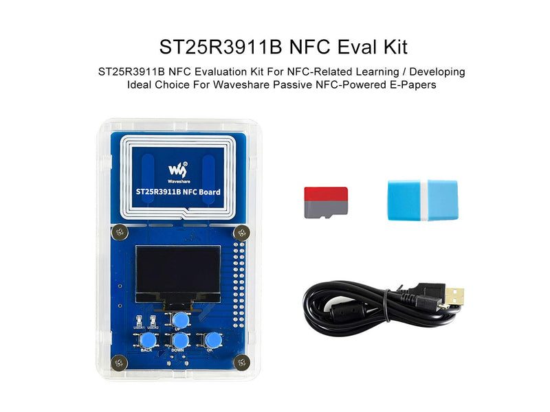  [AUSTRALIA] - Waveshare ST25R3911B NFC Evaluation Kit NFC Reader Ideal for Refreshing Passive NFC-Powered E-Papers