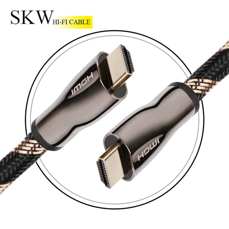  [AUSTRALIA] - SKW HDMI Cable,4K 60Hz High Speed HDMI to HDMI 2.0 Braided Cord Cable TV-5M/16.4Ft 5 Meter Nylon-HDMI 2.0