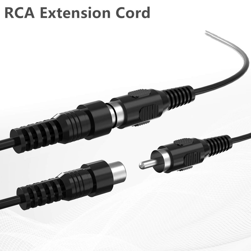 RCA Extension Cable, 2 Pack 6ft Audio Video RCA Male to Female Cord for Speaker, Subwoofer, Camera, HDTV, Amplifier 6.0 Feet - LeoForward Australia
