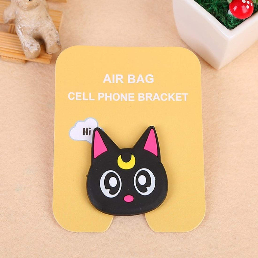  [AUSTRALIA] - AkinaWay Cute Sailor Moon Luna The Cat Squishy 360° Adjustable Phone Holder Stand Compatible with iPhone and Android