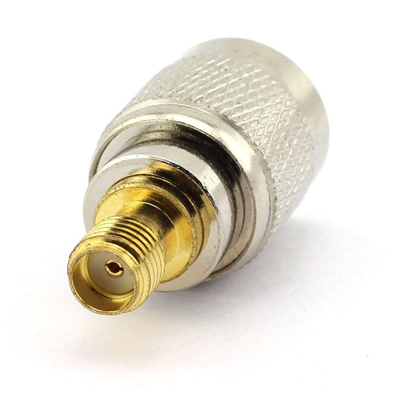  [AUSTRALIA] - DGZZI 2-Pack RP TNC Male to SMA Female RF Coaxial Adapter TNC to SMA Coax Jack Connector