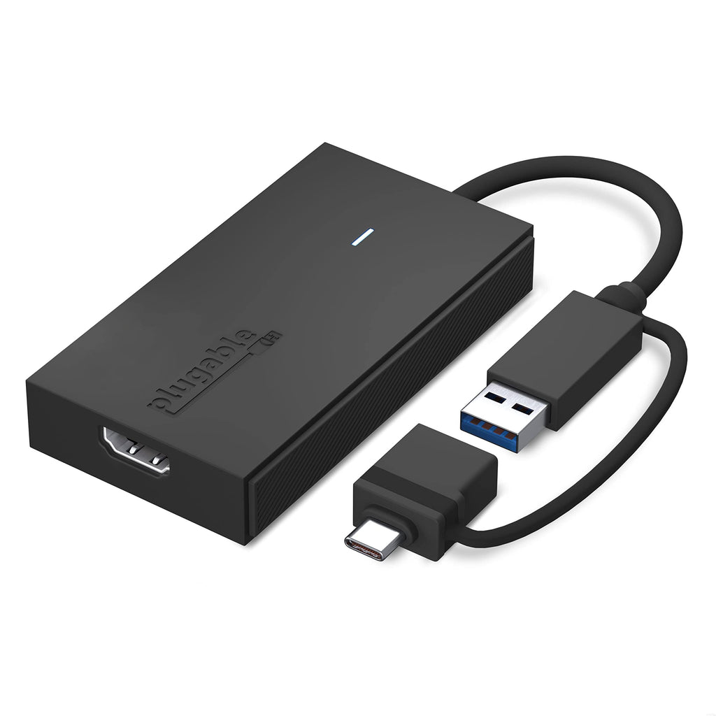  [AUSTRALIA] - Plugable USB C to HDMI Adapter, Universal Video Graphics Adapter for USB 3.0 and USB-C Macs and Windows, Extend an HDMI Monitor up to 1080p@60Hz