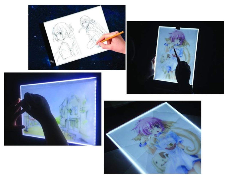  [AUSTRALIA] - Light Pad Drawing A5 Tracing Light Table LED Copy Board Ultra-Thin Display Pad Brightness Adjustable Stencil Artist Art Tracing Tatto Table LED pad a5