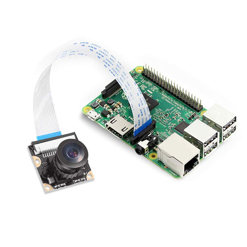  [AUSTRALIA] - for Raspberry Pi Zero Camera Module 160 FOV 5MP Fisheye Lens Camera Wide Angle 160 Degree OV5647 1080P Sensor HD Video Webcam with Zero Cable for Raspberry Pi Model 4/3 B/B+ A+ RPi 2/1/zero/zero W