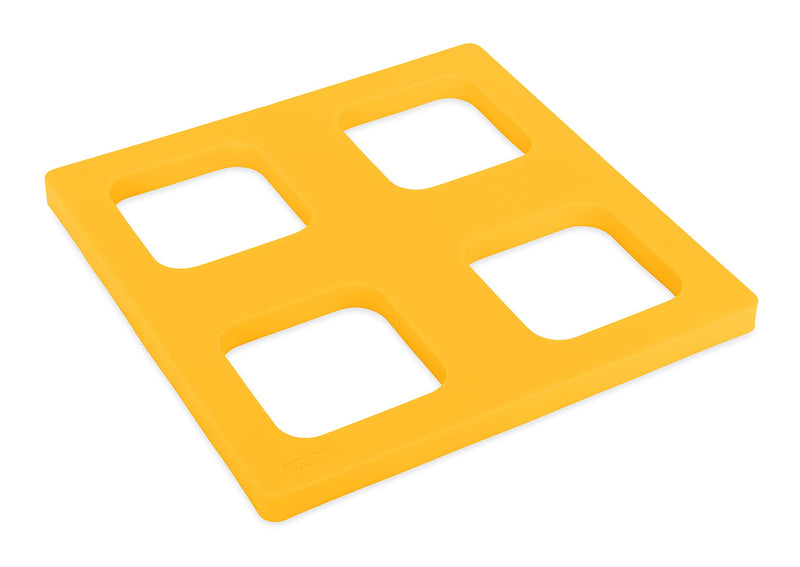 Camco Durable Leveling Block Caps - Securely Fits on Top of Your Leveling Blocks to Create An Even Surface Without Increasing Stack Height - 4 Pack (44500) , Yellow Leveling Block Caps - 4 Pack Standard Packaging - LeoForward Australia