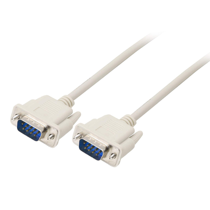  [AUSTRALIA] - 4.5 Feet DB9 RS232 Serial Null Modem Cable Male to Male DB9 Extension Cable 2-3 Cross Cable YOUCHENG for Computers, Printers, Scanners