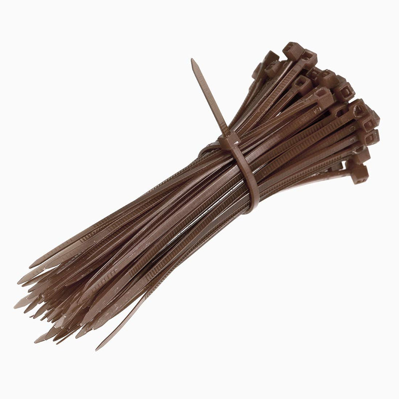  [AUSTRALIA] - uxcell Nylon Cable Ties 4 Inch Self-Locking Zip Ties 0.09 Inch Width Brown 500pcs